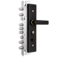 Yunqige Customized Security Door Bawang Home Einstiegs-Einstiegs-Open-Open-Tür Super C-Grad-Grad-Grad-Stahl-Mechanikschloss Universal Set Single-Life Bawang 3883 Set 4555 mm links innen mit der Schlüssel