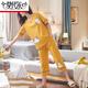 
Modal pure cotton pajamas for women in summer short-sleeved cropped pants set loose spring and summer can wear home clothes outside. Short-sleeved cropped pants 681 M Recommended 80-98 Jin [Jin equals 0.5 kg]