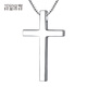 Misu boutique PT950 platinum cross pendant for men and women, platinum glossy solid pendant, birthday gift, weight 9.5-9.7 grams + with black leather cord