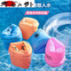 Zailu swimming ring arm ring, large buoyancy, anti-rollover, children's water sleeves, double airbag buoyancy ring, inflatable life-saving, upgraded and thickened blue pair + earplugs and nose clip