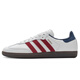 Adidas (adidas) Clover men's shoes and women's shoes 25 summer new SAMBA sneakers fashionable T-toe shoes low top casual couple's shoes IH4881/bright white/victory red/deep indigo 39