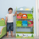 
FANTASY FIELDS BY TEAMSN Wooden furniture book shelf Picture book shelf Toy shelf Retractable bed sorting cabinet Storage furniture jungle series Three-layer storage rack TD-12799A