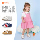 Carter Rabbit Children's Shoes Baby Girls Sandals Summer Princess Shoes Toddler Boys Baotou Children's Functional Shoes Leather Shoes XZ36 White (With Pendant) Inner Length 13.5cm Size 22 Suitable for Foot Length 13cm