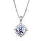 Manhe S925 Silver Moissanite Necklace Women's 2025 New Pendant Jewelry Wife's Birthday Gift for Girl Friends