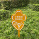 Zhongnuo Jiucheng Care for Flowers and Grass Signs, Lawn Warning Signs, Park Greening Signs, A06 Flower and Grass Signs