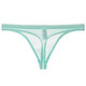 Junjunjia new product men's transparent thong thin mesh sexy underwear breathable young men white M