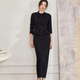 Roeyshouse LOI Temperament Temperament Black Treetted For Women Spring New Fashion Top Jirt Twip Two-Piece Set 10975 Black L