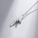 Qi Xiaomi cross necklace men's trendy hip-hop ring pendant new style clavicle chain for boys and girls simple fashion brand accessories