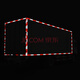 3M 983D car warning reflective sticker body reflective strip red and white reflective sticker national standard 3C certified prism reflective 10 pieces