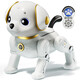 Sodi Perro robot inteligente Juguete para niños Programación para niños Truco Robot de control remoto Educación temprana Bebé Regalo de cumpleaños Control de voz táctil-Programación-Control remoto Perro robot