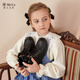 Telanis Children's Shoes Boots Martin Boots for Girls 'Spring New Chelsea Chelsea Botas cortas Botas de tamaño mediano 34 Longitud interna 22 cm Adecuado para el pie Longitud 20.0