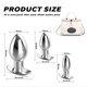 Vertrauliche Lieferung von Hinterhof-Metall-Vibrations-Analplug, kabelloser Fernbedienung, magnetischer Aufladung, Hinterhof-Plug, Sexspielzeug, Outdoor-Ankermodell – Siebenband-Sexspielzeug mit starkem Schock in Größe M für Paare