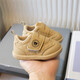Qisiman Spring and Autumn Baby Toddler Shoes 1 to 2 Years Old Soft Sole Anti-Slip Infant Children's Single Shoes Men's and Women's Sneakers White Shoes 0 Khaki Color 17 Size/Inner Length 12CM
