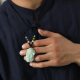 Man Life Jadeite Pixiu Jade Pendant Men's and Women's Jade Pendant