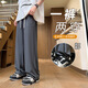 Xingsuyao (xingsuyao) summer thin ice silk pants 12-year-old boy 13 teenagers 14 students 15 loose sports straight casual pants 16 k9905 black M suggests 75-100 Jin [Jin equals 0.5 kg] about