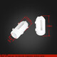 Philgu plastic embedded nut expansion tube furniture wardrobe cabinet hinge M4 self-tapping screw with row of rubber plugs white bullet-shaped embedded nut = 100 pcs quantity