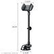 Paifan Mirror Saugnapfbecher Mobiltelefon Ständer mit Wandmontage und Friseursalon Live-Sendung Lazy Selfie Artefakt Badezimmer Küche Schlafside Nachtmagneter Saugclip Black Plus [Schlauch + Saugnapfbecher] Upgrade Pole/Stall mehr