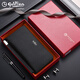 Goldlion [New Product] Wallet Men's Long Leather Handbag Zipper Fashion Men's 2024 New Men's Mobile Bag Dual Use [Black]