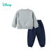 迪士尼秋季童装男童米奇卡通卫衣套装时尚休闲保暖百搭套装 藏青 100