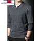 Tommy Shekelly Tommy Tommy Tricteur de fermeture à glissière Spring Men et automne Business décontracté pour hommes Veste en laine de laine pour hommes Men