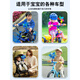 AIGELLEL BOODATIONIERTE WINDMILL KINDER SCOOTER ROTOR BICYCLER KROMKLANDE ERSTELLUNGEN PENCENTEN SCHLEIBE WINDMILL OUDDOOR -Spielzeug 2 Bell Windmühle [Pink + Blau]