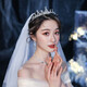 Dingjing Crown Birthday Wedding Crown Certificate Proposal Veil Bridal Wedding Dress Ceremony Internet Celebrity Super Fairy Style Headwear Model Crown + Veil