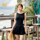 361361 degree swimsuit for women covering belly and slimming Korean ins style swimsuit for women one-piece skirt style conservative swimsuit