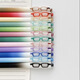 
Dongmi Dongmi 686 Vision Color Press Neutral Pen Hand Account Painting Mark 0.5 Double Beads CS Glasses Color Pen Gradient Bar Complete Set 12 Plugs (Remarks available)
