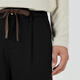 Pantalon décontracté sans marque d'automne et d'hiver pendants smart faciles à maintenir pantalons simples élastiques à quatre côtés pantalon simple 4855 noir 30