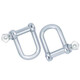 Jinchao national standard galvanized D-shaped bow shackle u-ring 304 stainless steel lifting shackle connection port lifting lug galvanized national standard D buckle M45 (load capacity 8.0 tons) 1 piece