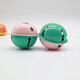 Dongzhitiandi colorful small bell jewelry accessories keychain candy color metal painted bell diy bracelet pet pendant double color 40mm bell color random 10 pack