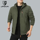 JP Jacke plus Fleece Herren -Kapuze Casual Dick Jacke warm 9898 Grau 2xl