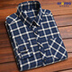 Hanrui Camisa para hombres de mediana edad y ancianos con mangas largas Camisa a cuadros delgados para ropa formal de negocios sin rayas de hierro Traje de papá Daddy 834-1 Red Grid M sugiere 90-105 Jin [Jin equivale a 0.5 kg]
