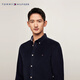 Tommy Hilfiger corduroy autumn and winter men's business casual commuting solid color slim long-sleeved shirt shirt jacket navy blue FAP M