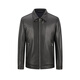 YOUNGOR Leather Clothes Men's Autumn and Winter Middle-aged and Young People's Inner Boundary Warm Leather Clothes Goatskin Soft and Comfort Shopping Mall The same style black YPCB415482AFA XL 180/100A