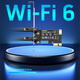 COMFAST CF-AX90无线网卡蓝牙5.4二合一PCIE接口WiFi6双频5G台式机台式电脑内置WiFi发射网络接收器高速