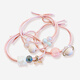 
Ouyu girls' hair loop rubber band headdress hair clip princess baby hair rope tie hair rubber band girl's head rope hair accessories B1803 pink planet