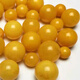 Xingyue beeswax bead accessories, chicken fat yellow amber beeswax loose bead accessories, Xingyue Bodhi beads, Bodhi seed spacer beads, 11mm, 1 round bead