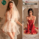 DL 1998 Fat Donglai Quality 520 Regalos Centrarse en el vestido de novia sexy de alta calidad Bride Wedding Dress Ross en la cama. Sexy Bride Feliz