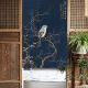 Mushroom says Chinese-style living room door curtain curtain partition curtain bathroom kitchen block household fabric hanging curtain magnetic suction curtain white magnolia biwingniao special price change
