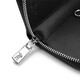 WILLIAMPOLO PAUL PAUL Echtes Leder -Schlüsselbeutel für Männer und Frauen Multifunktionaler Taillenbeutel Cowide Wallet Reißverschluss Auto Schlüsselkette Kaffeefarbe