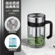 WANXIANG single-layer glass handle water cup business office men's glass large-capacity tea cup with filter simple box U219-titanium silver 500ml