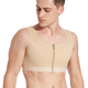 Lilmei body shaping suit men's breast tightening and strong shaping breast wrapping suit breast liposuction chest recovery vest after surgery Zipper skin color M