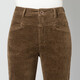 Ubers autumn and winter elastic corduroy harem pants for women with small feet pants carrot pants loose casual and velvet warm velvet pants for women brown (single layer) 9901 34 (waist circumference 2 feet 7)