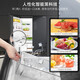 TOSHIBA Black Diamond Mirror Refrigerator 60cm Zero Embedded Ultra-thin Embedded Automatic Ice Making Level 1 Energy Efficiency Air-cooled Inverter Refrigerator GR-RF559WI-PG1B1 Mirror Night Black Black Diamond 60CM Zero Embedded Ice Making-30 Deep Freeze