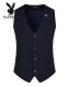 Playboy PLAYBOY vest men's slim jacket daily suit men's waistcoat CG1880 (with gold rabbit) navy 175