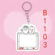 
Telic Chiikawa photo pendant customized acrylic gilkawa keychain best friend couple schoolbag hanging ornament pendant single package - A1105 vertical version 3:4