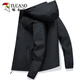 
Woodpecker Jacket Men's Jacket Autumn and Winter Clothes Men's Three-in-One Shock Clothes Hooded Loose Sports Working Top Men 6628 Black + 6628 Black XL (125-140Jin [Jin equals 0.5 kg])