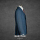 BUSYCON suit blue formal men's suit groom wedding dress formal high-end customized men's business casual suit blue top + vest + pants three-piece set 46
