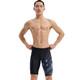 Li ning (li-ning) Schwimmstämme für Männer mit schnell trocknendem Mode Farbdruck knielange Schwimmstämme für Männer-Schwimmanzugstrainings 831 Black Grey XL [Höhe 175-180 Gewicht 65-75 kg]